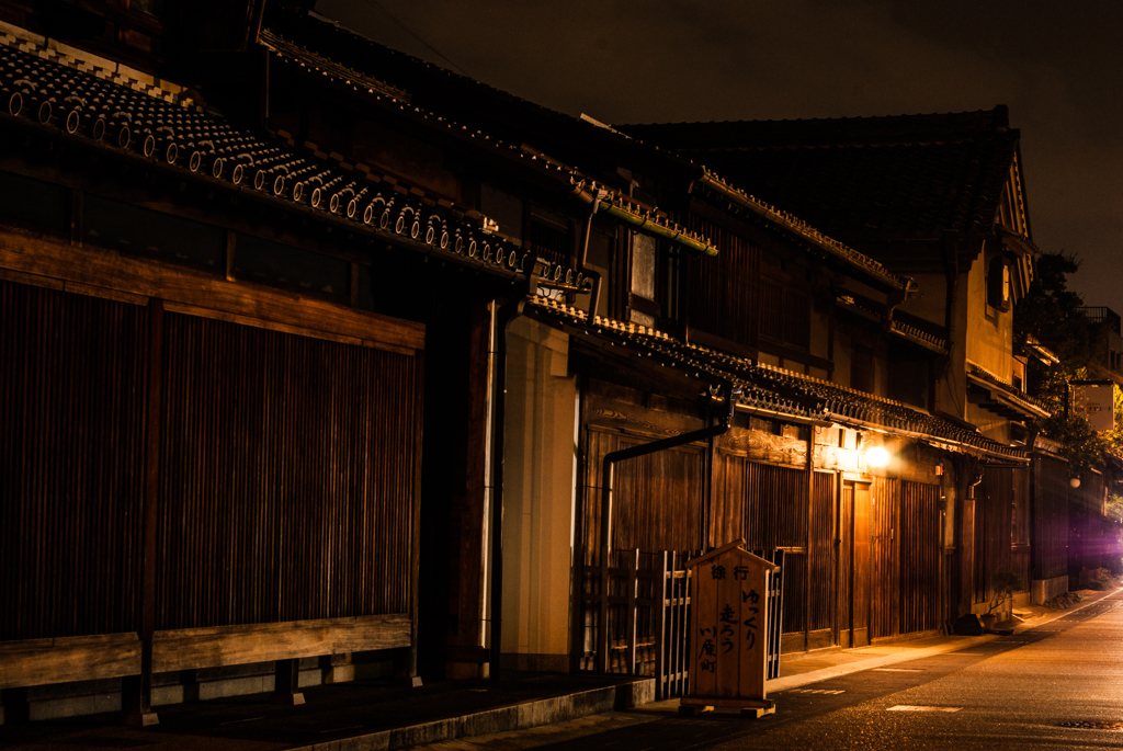 川原町の夜の街並み③