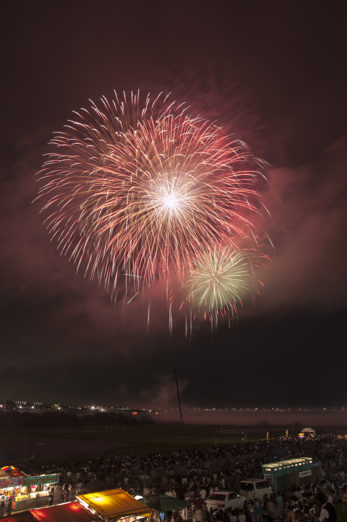 濃尾大花火2014（木曽川河畔、羽島市正木）