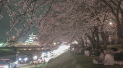 一夜城の夜桜見物(3)