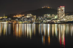 長崎の夜港