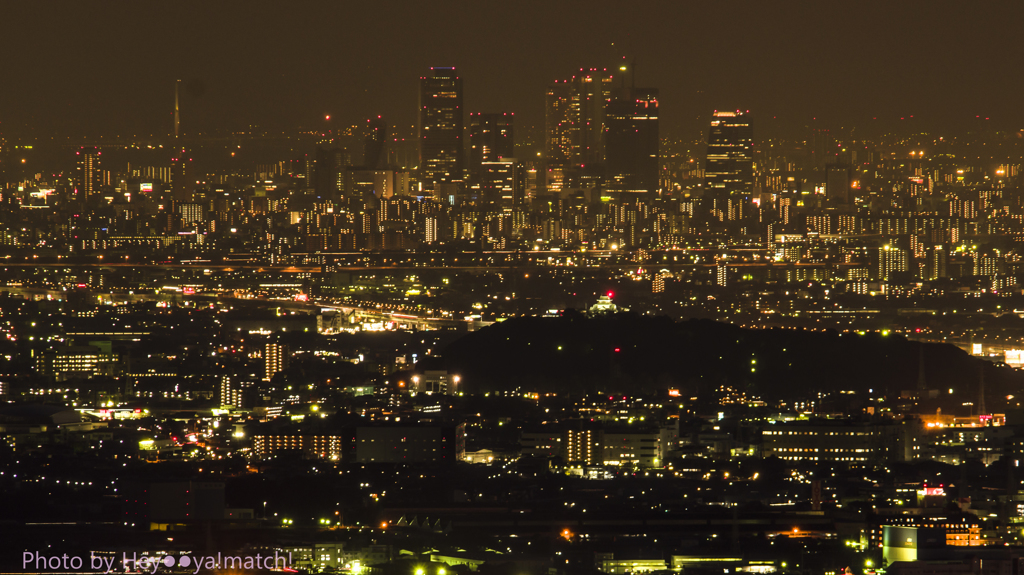 The night view of Nagoya