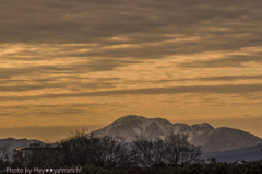 伊吹山（冬の夕暮れ）