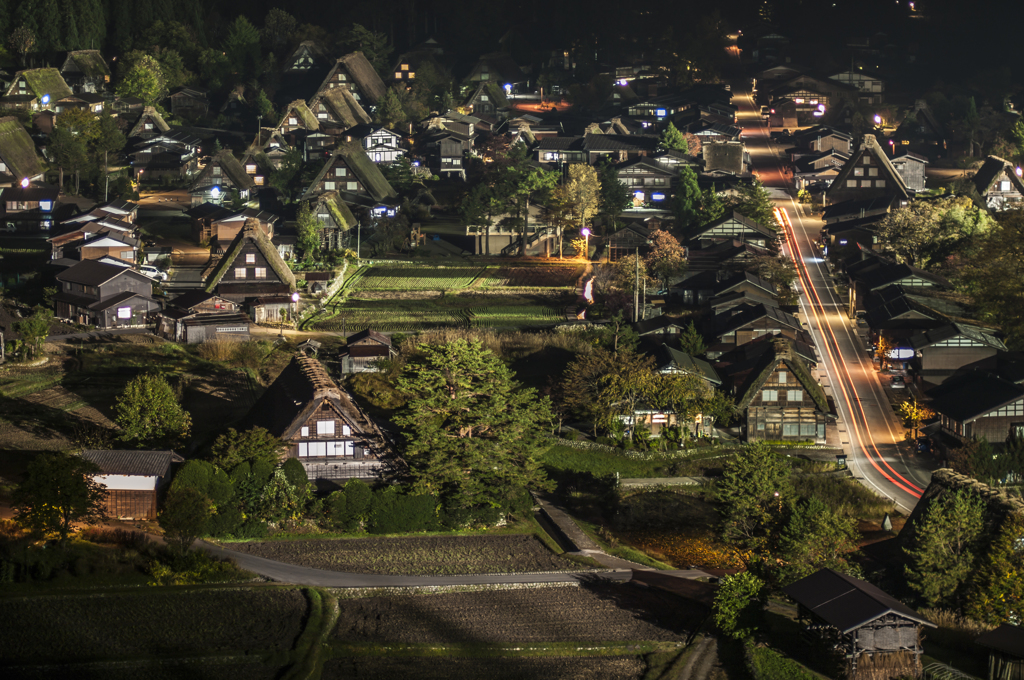 秋が深まる白川郷の夜 ライトアップ By ねえ やまっち Id 写真共有サイト Photohito