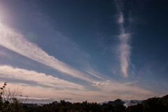 秋空に広がる雲