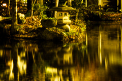 岐阜公園の庭園（池②）