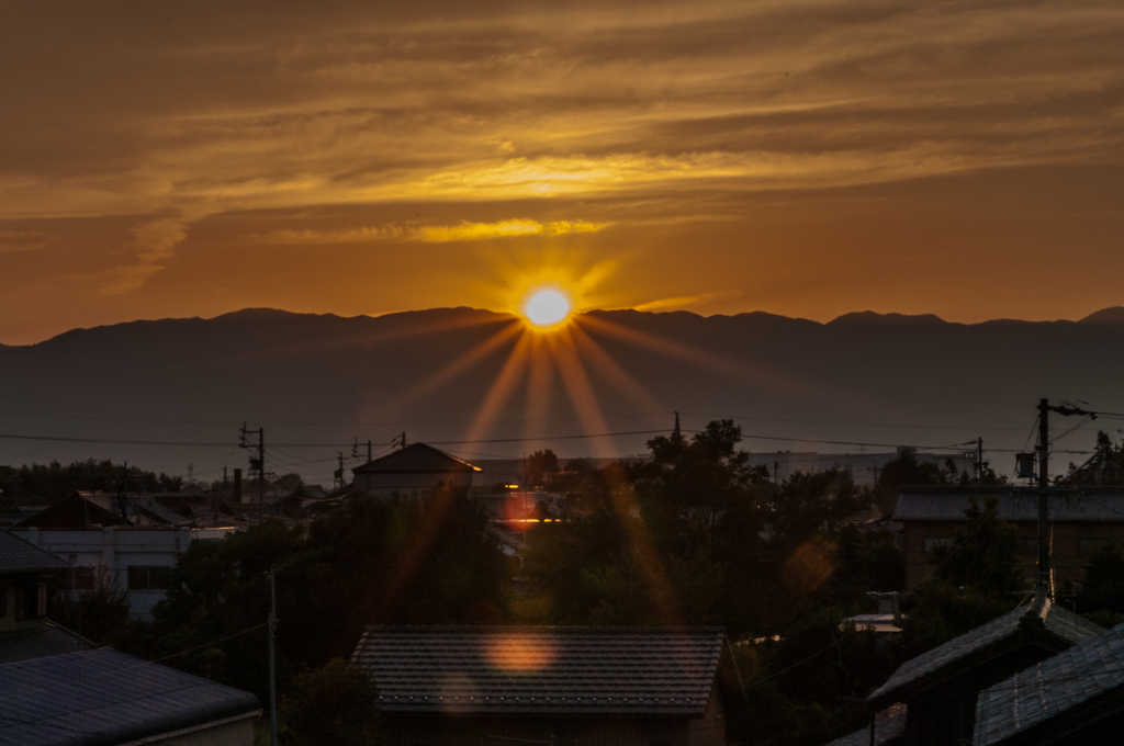 夕暮れ時は寂しそう