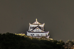 金華山の山頂の岐阜城