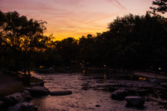 河川水園の夕暮れ⑥