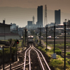 ＪＲ高山本線「長森駅」から岐阜市街地の眺め