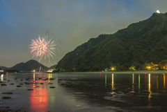清流長良川（金華山と鵜飼花火）