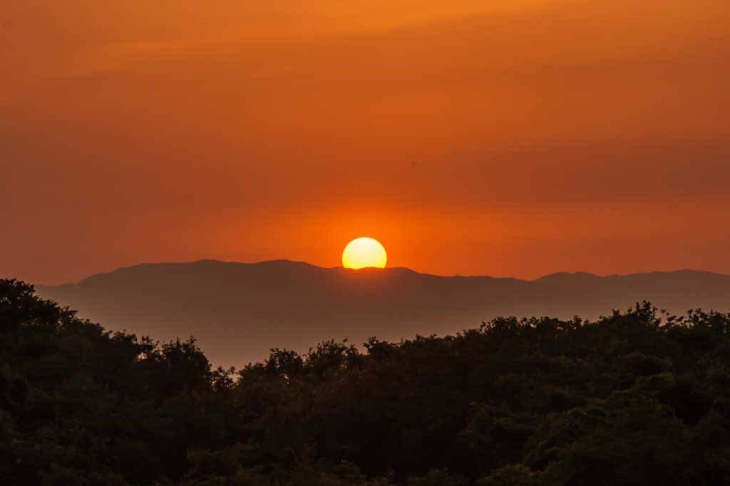 天然１００％の夕暮れ