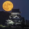 国宝犬山城と満月