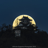 平成最後の岐阜城と満月
