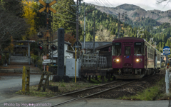 長良川鉄道～秋・長滝神社前