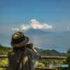 錦江湾に浮かぶ桜島