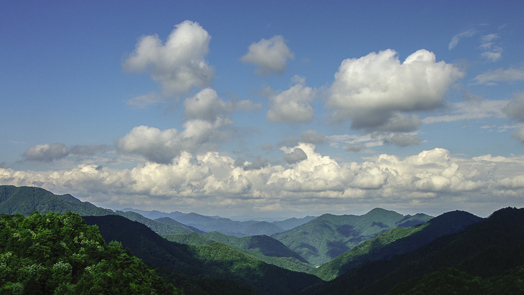 御嶽山隠景（雲隠れ）