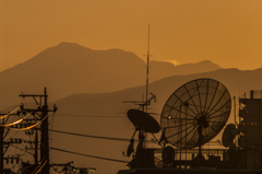 伊吹山の夕暮れ