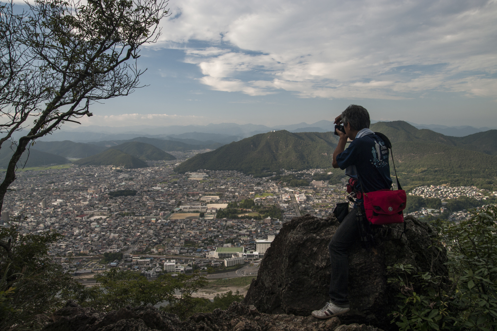 金華山の山頂から