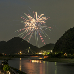 長良川の鵜飼花火(start from 19:45～every day）