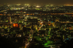 見晴らし台から見た岐阜市街の夜景
