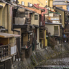 京の河原で