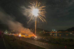 手力火祭り（夏）長良川河畔④