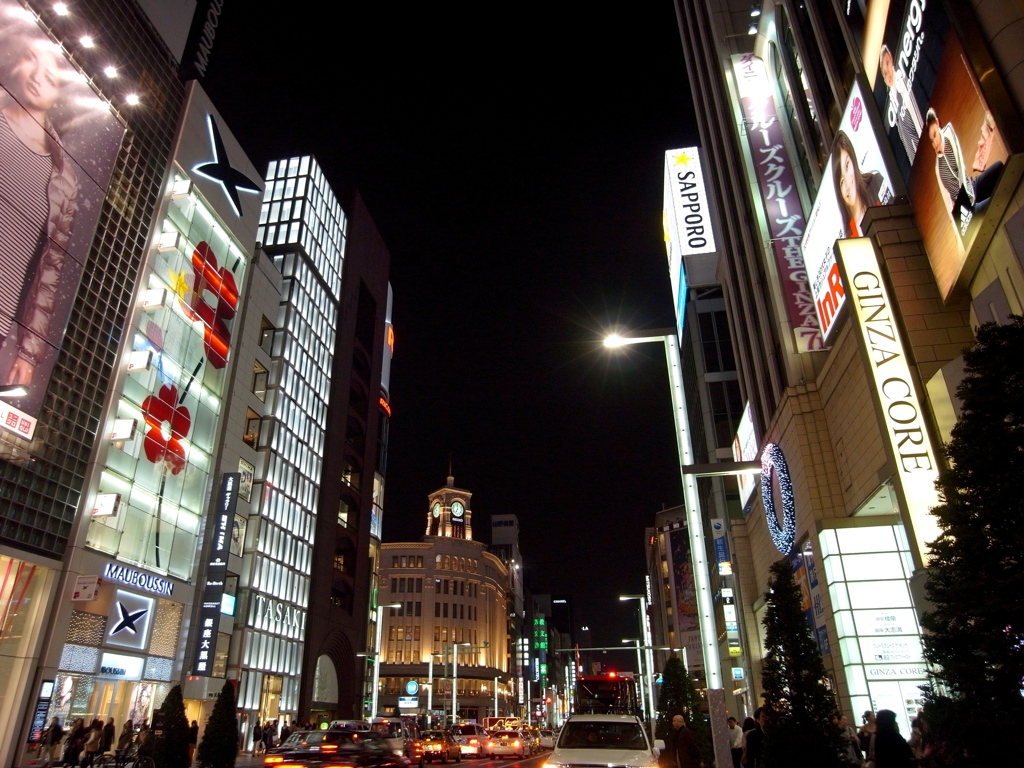 銀座4丁目交差点手前