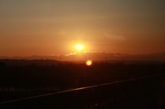 十勝の夕日