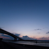 今切口の夕空