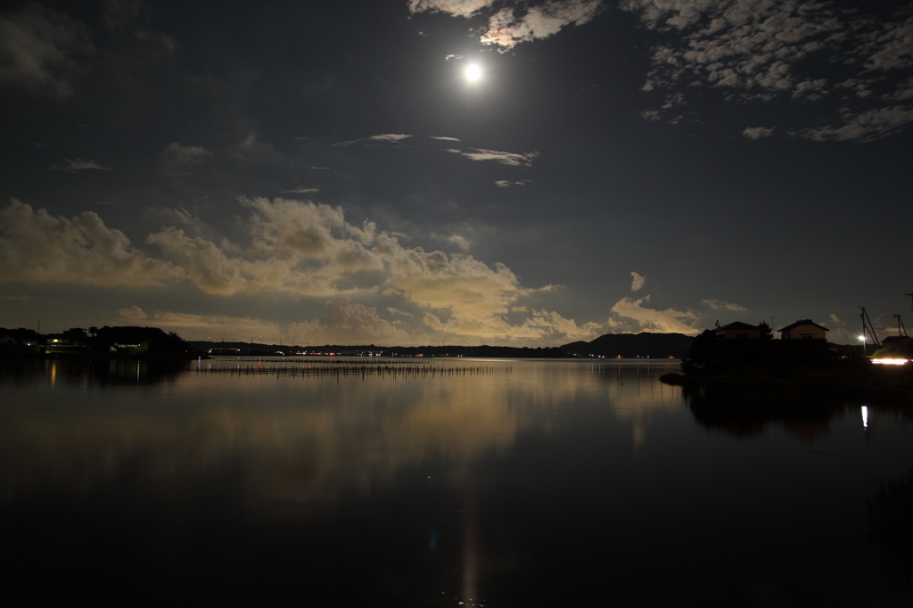 月夜の奥浜名湖