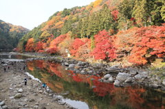 香嵐渓の紅葉１