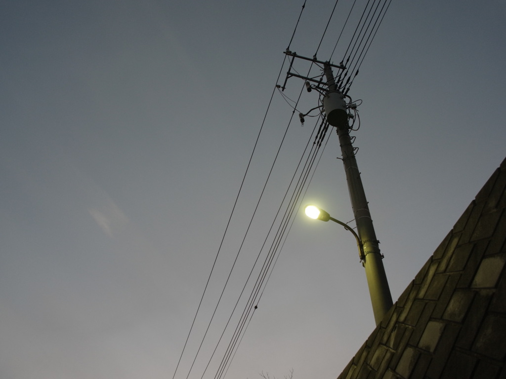 街灯、電柱