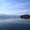 早春の十和田湖