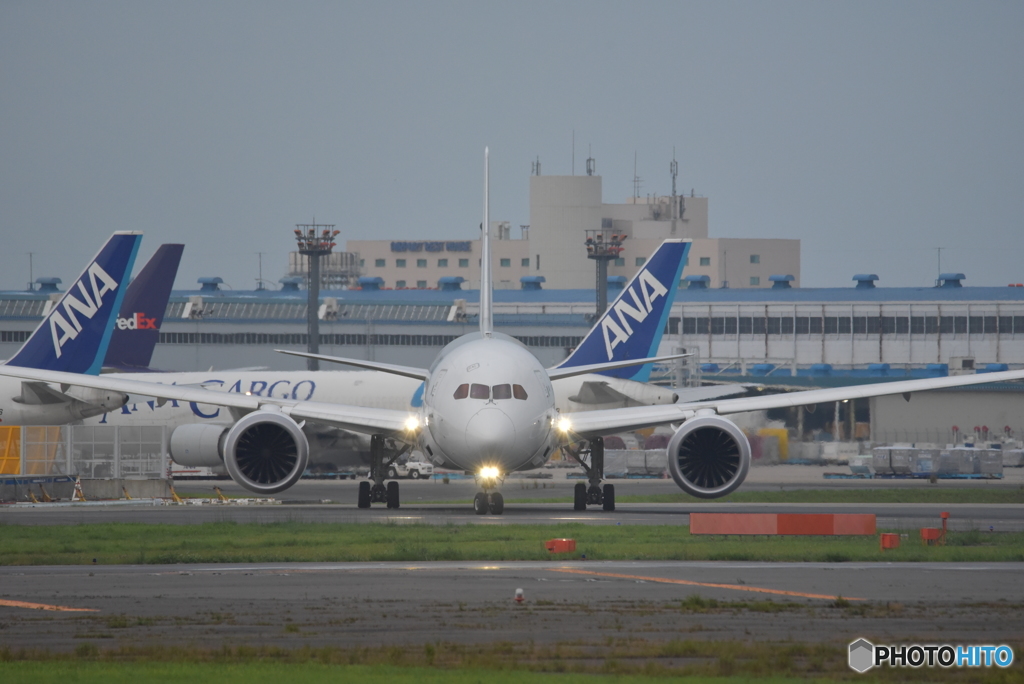 JAL機正面