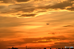 夕焼雲と・・・