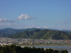 空と山と川