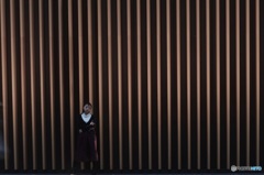 Vertical stripes wall