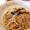 鯖のトマトソースパスタ