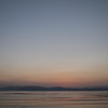 夕空と湖面のグラデーション