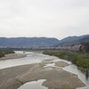 川と桜堤