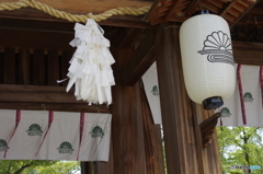 湊川神社の暖簾