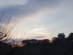 SUNSET OSAKA CASTLE