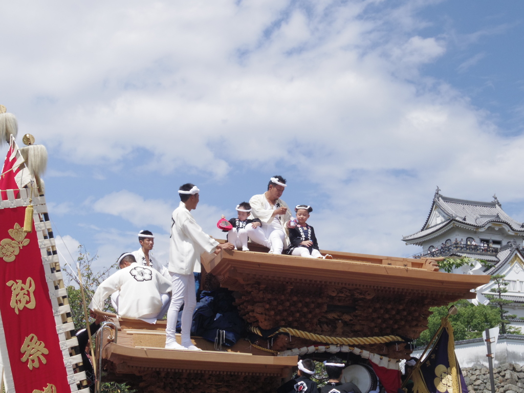 城とだんじりと親子