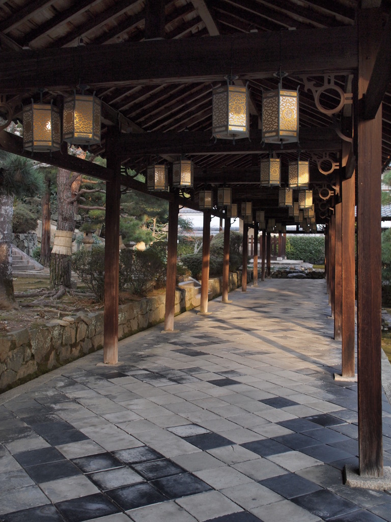 萬福寺の夕方
