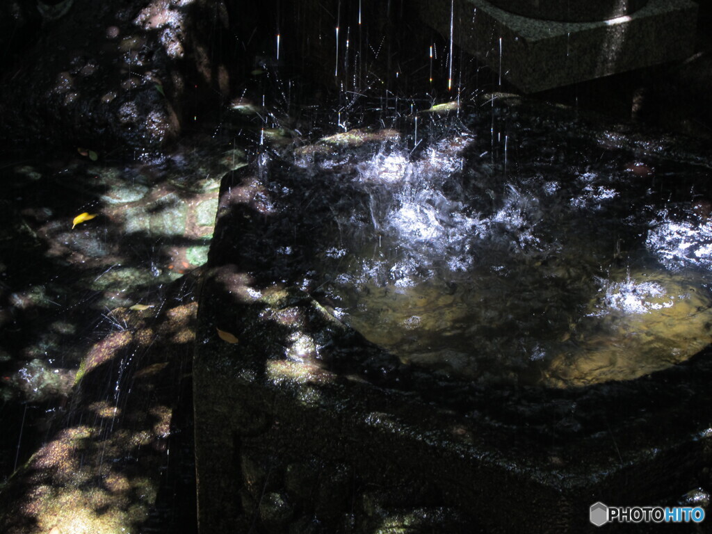 水跳ねる