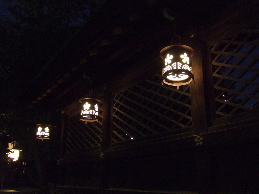 大阪天満宮の灯り