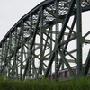 鉄橋と近鉄電車
