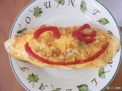 おうちでオムライス