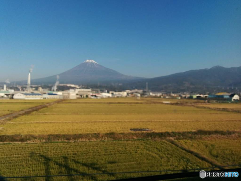 新幹線からの富士山