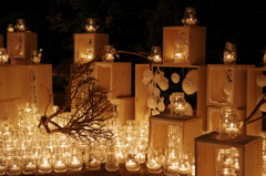 wood and candles